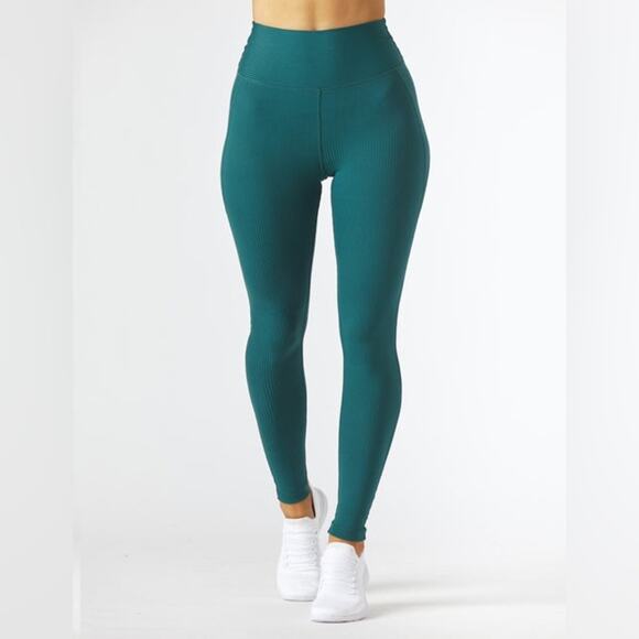 Glyder Pants - Glyder Jubilant Legging: Dark Teal Green Size XS